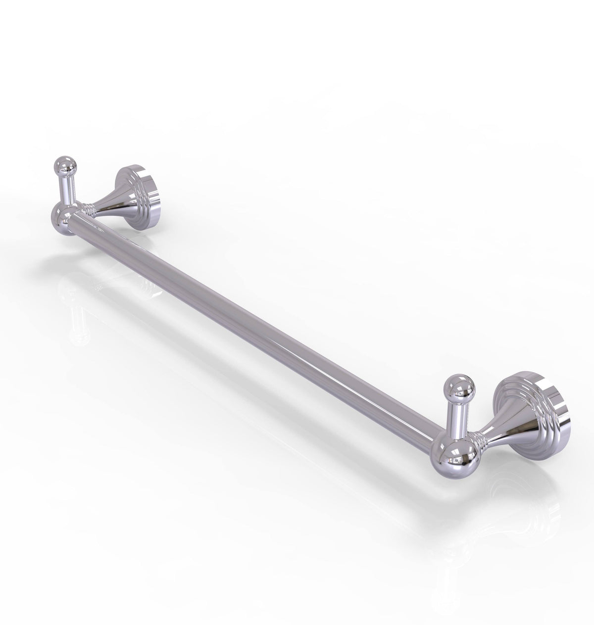 30 inch Polished Chrome Towel Bar with Integrated Hooks J36250