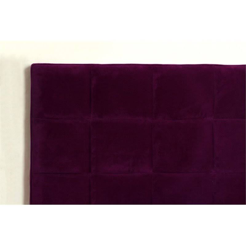 Purple Fabric Full Queen Headboard O94504