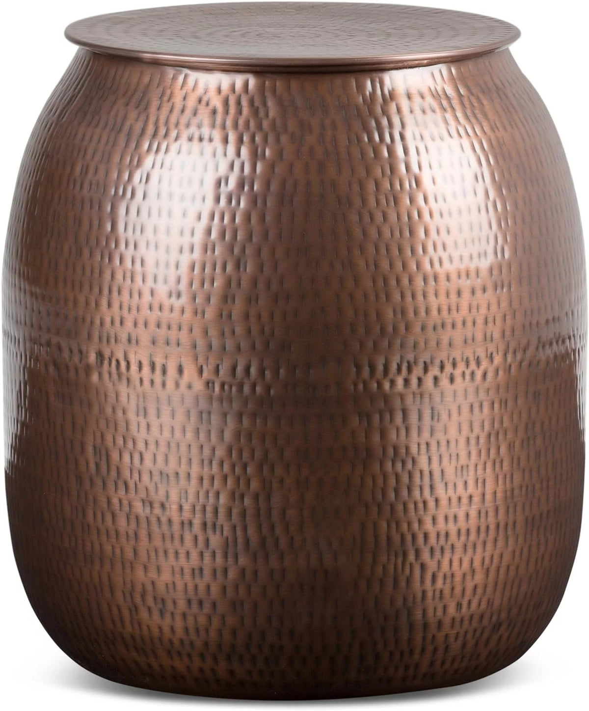 19 Inch Metal Storage Accent Side Table T660