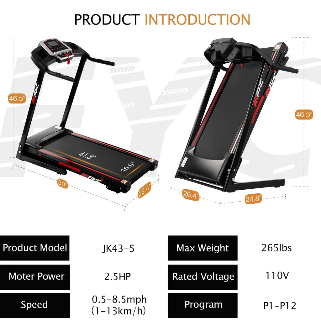 Folding Treadmill with Incline X43799