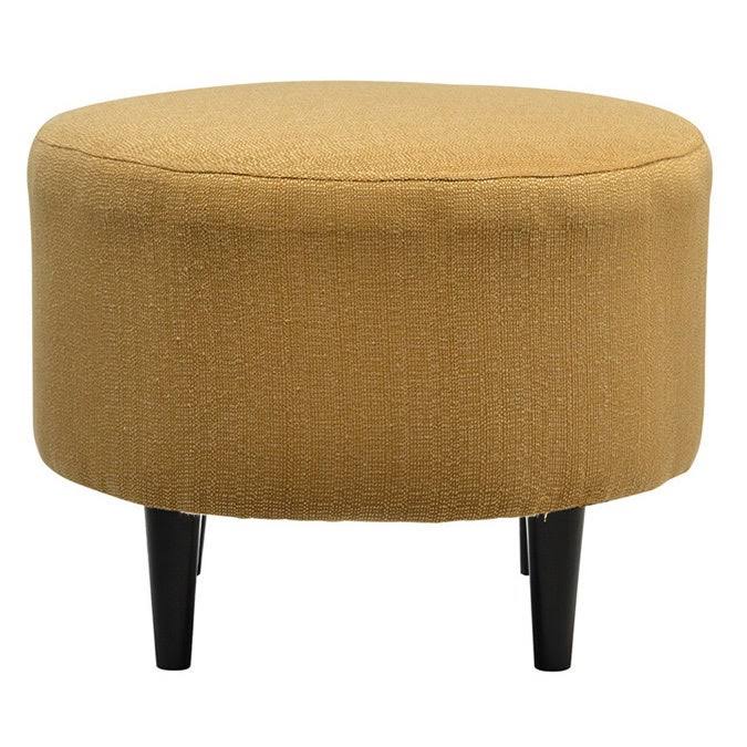 Charcoal Round Ottoman I70189