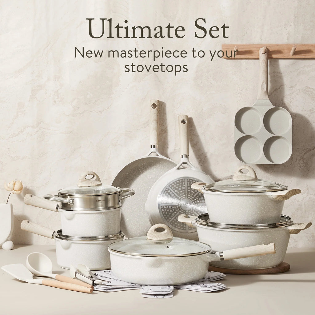 21 Pcs Nonstick Induction Cookware Set C8557