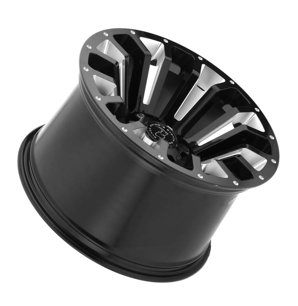 22x12 Gloss Black Wheel with 8x170 Bolt Pattern C112