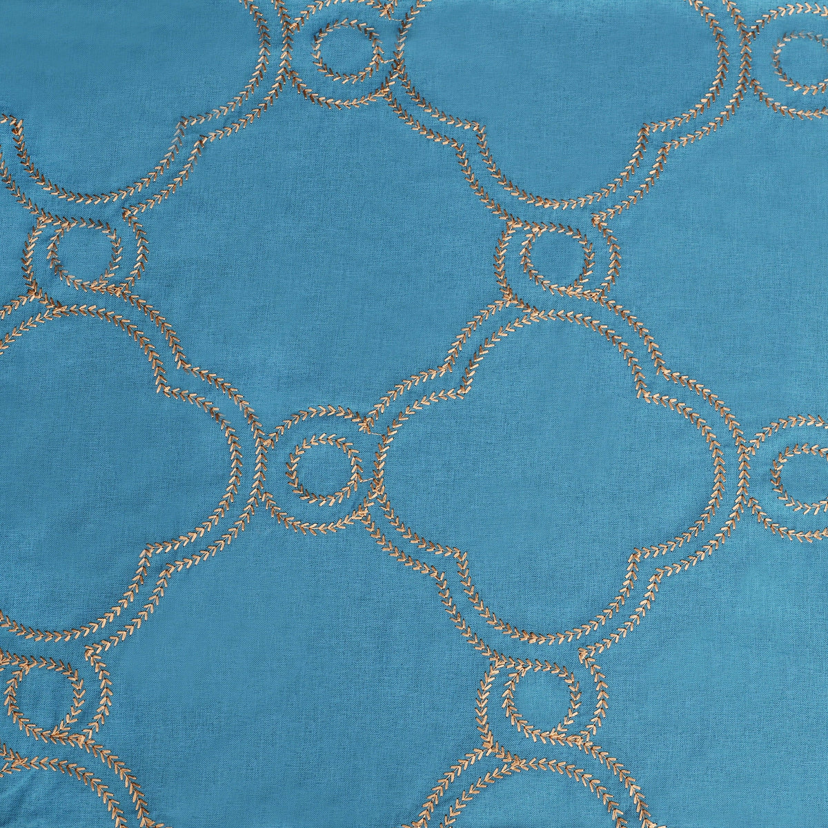 Semi-Sheer Moroccan Printed Curtain Set of 2 A1394