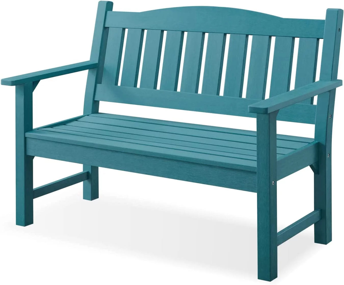 Weatherproof 2-Person 50" Poly Lumber Garden Bench E228