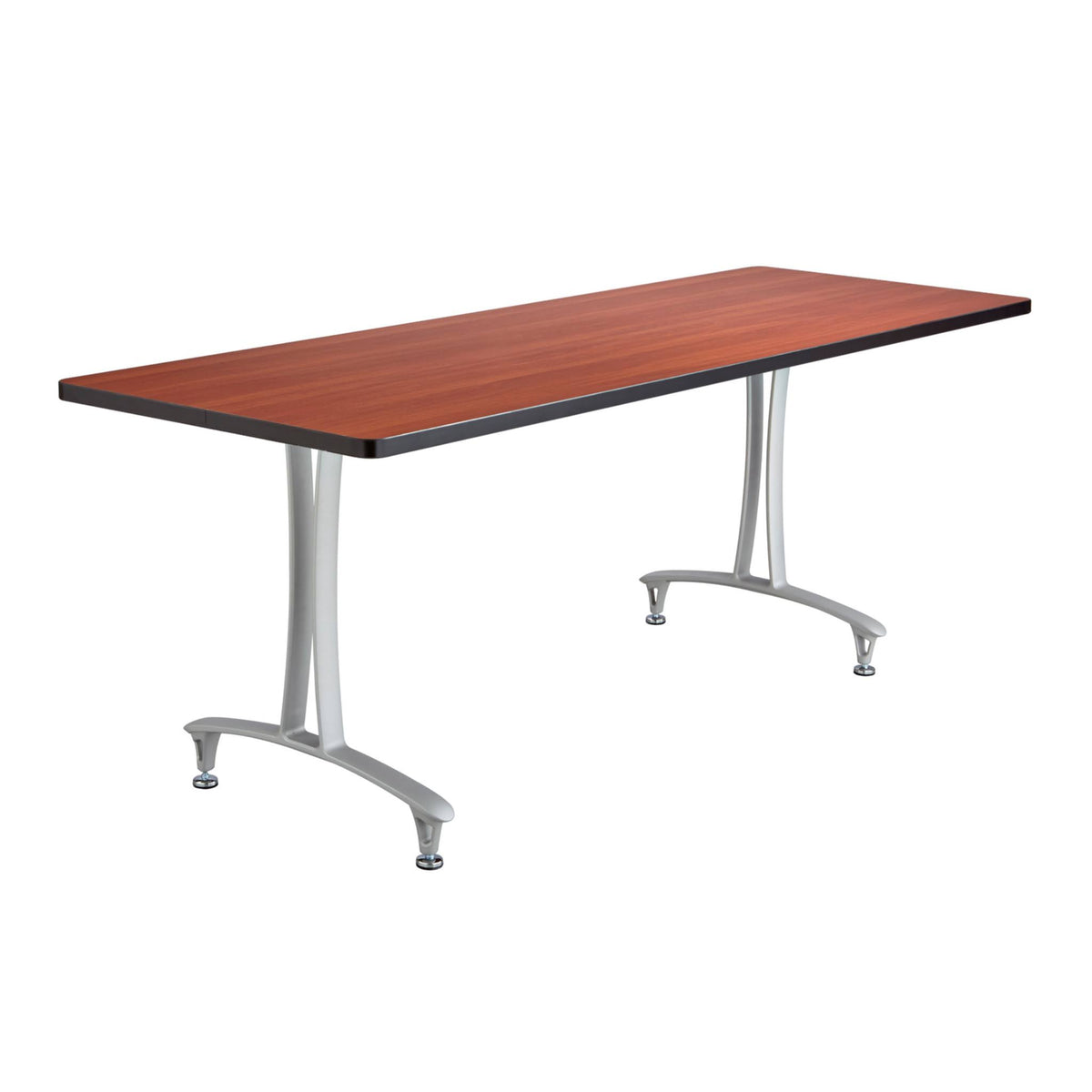 Cherry/Black T-Leg Desk B26801