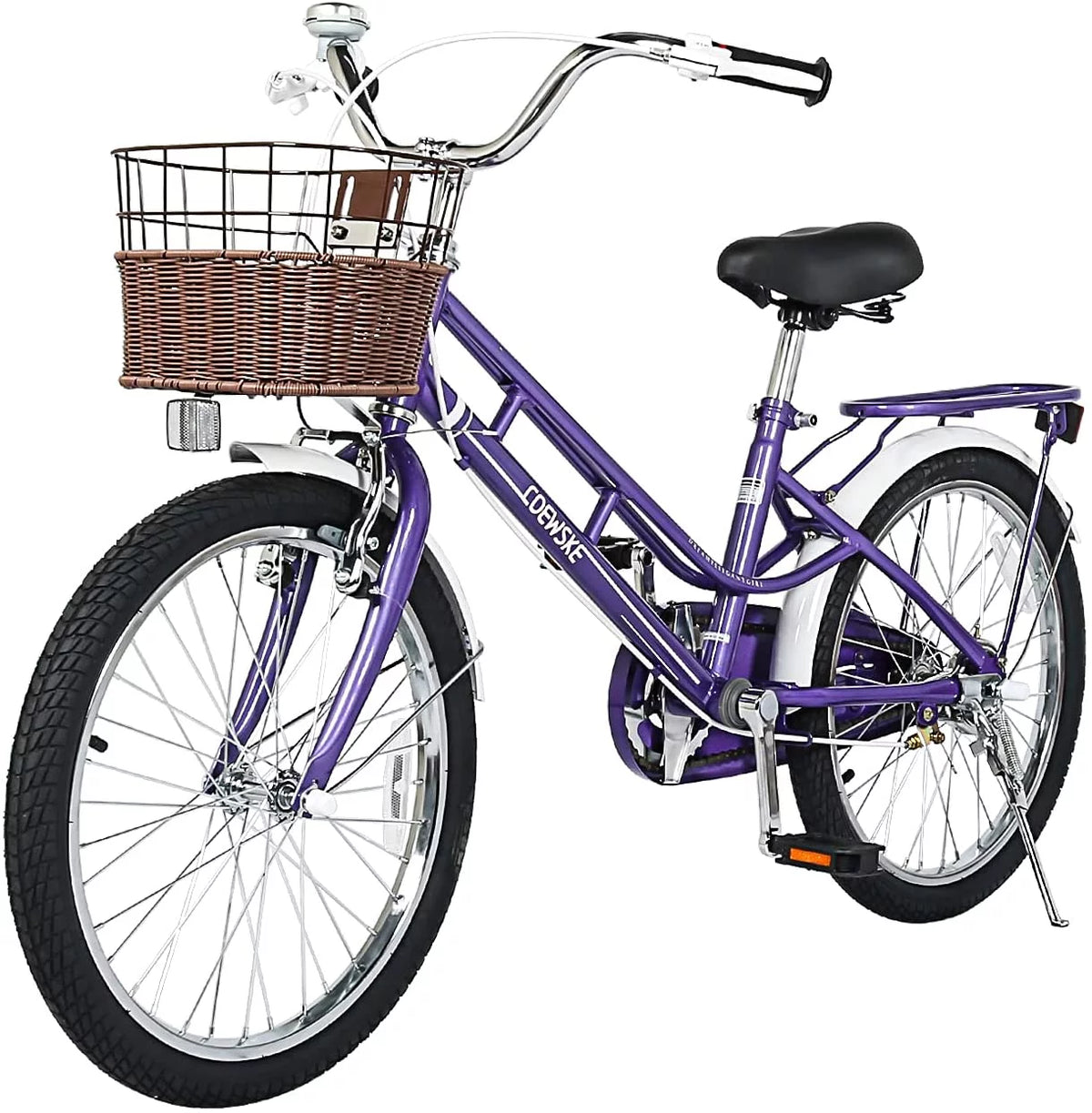 Kids 20 inch Bike with Hand Brake and Kickstand, Pink E855