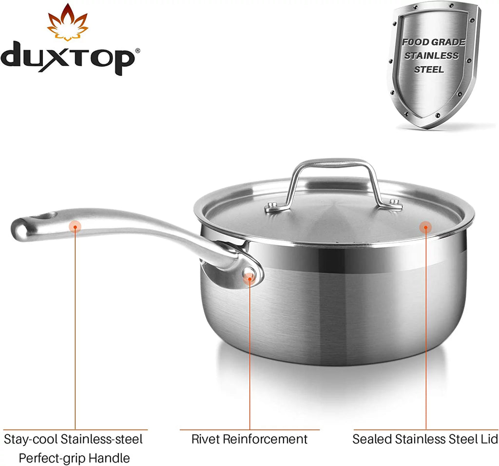 Whole-Clad Tri-Ply Stainless Steel Induction Cookware Set 14PC G8800