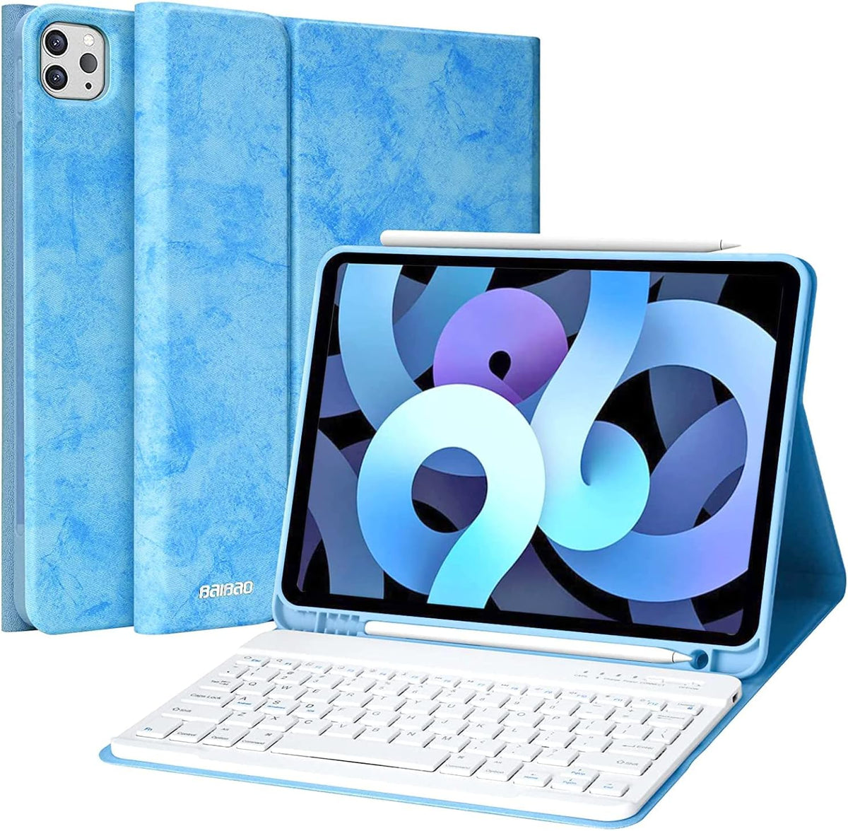 Blue Detachable Wireless Bluetooth Keyboard Case for iPad Pro 11 Inch D99501