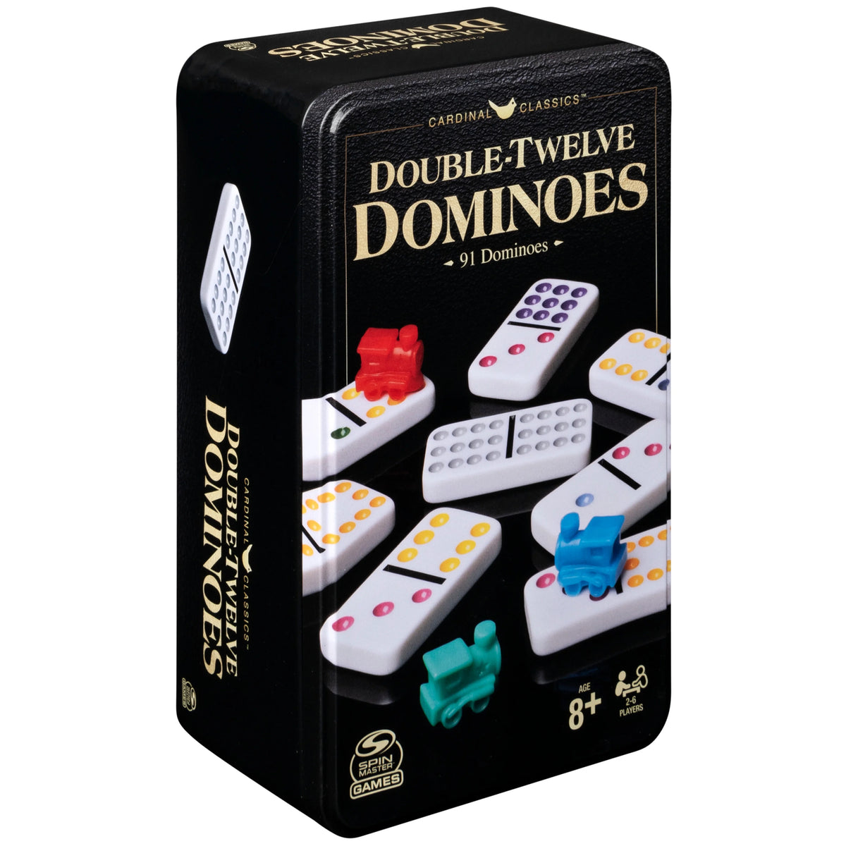Double Twelve Dominoes Set in Storage Tin R731