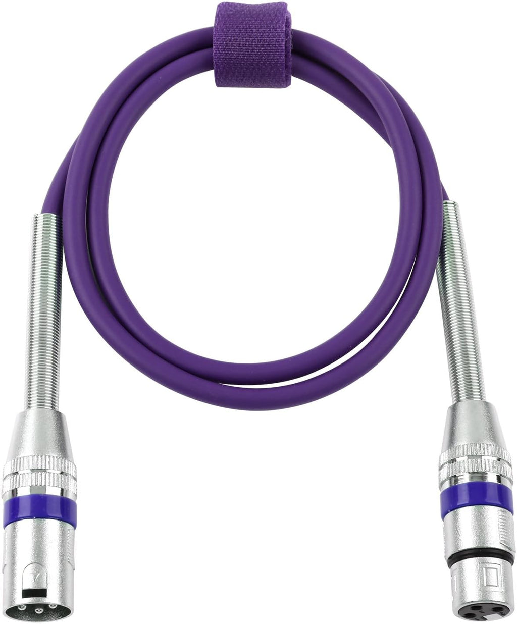 6 Pack Multi-Color 3.3 feet XLR Male to Female Microphone Cable P4655