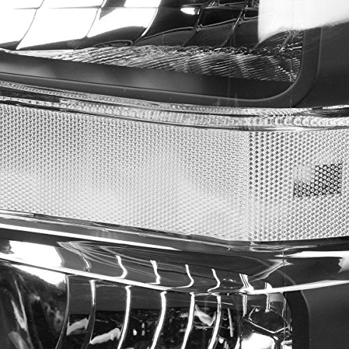 Chrome Amber Headlights Replacement Z2506