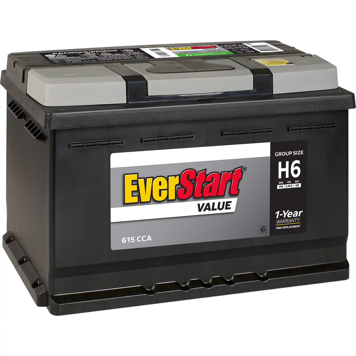 Lead Acid Automotive Battery 12 Volt 615 CCA A309