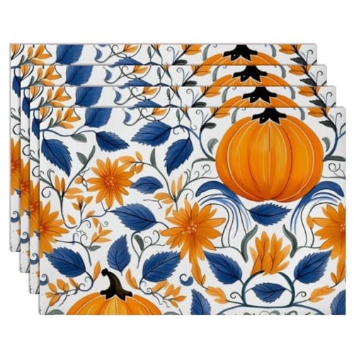 Botanical Faux Leather Placemats Pack of 6 S1344