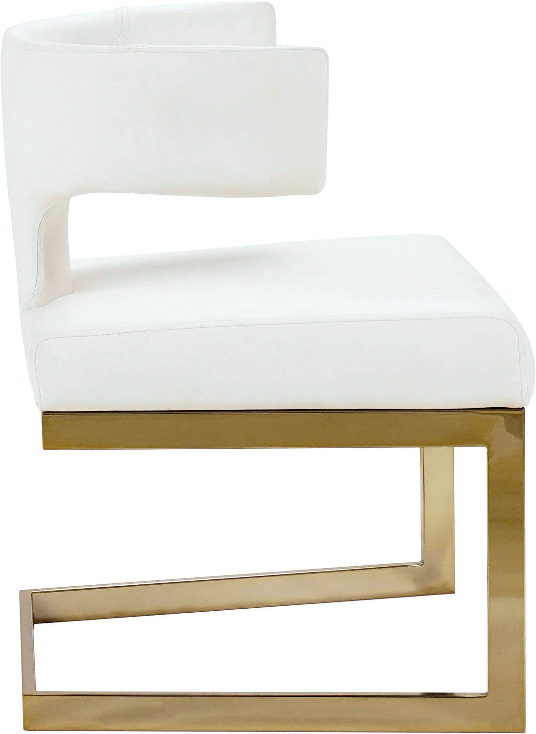 White Faux Leather Dining Chair S66263