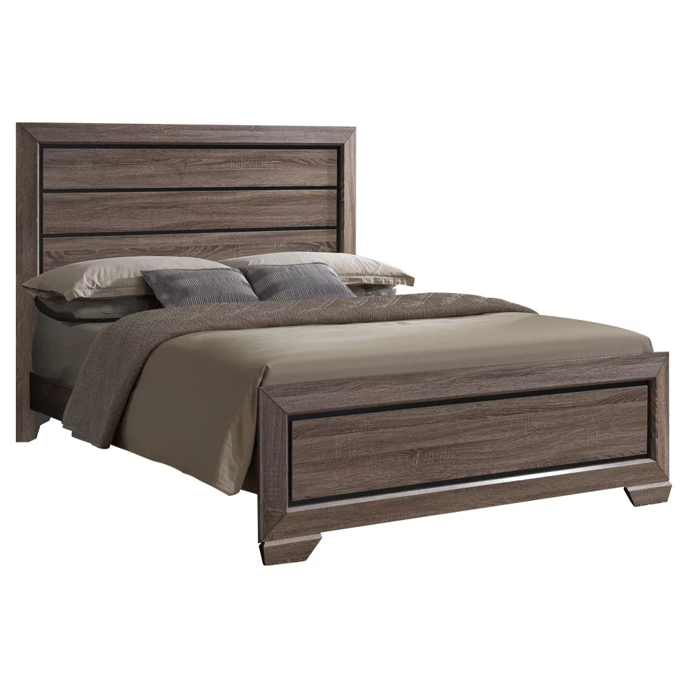 Brown Wood 6 Piece King Bedroom Set J923940