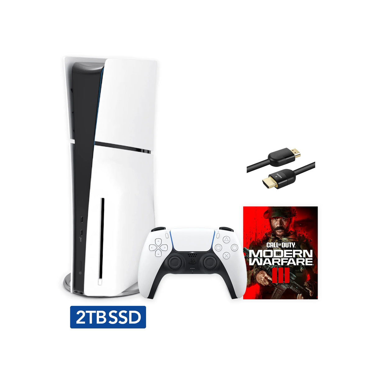 White 2TB Disc Edition Gaming Console U72793
