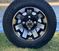 10 ATLAS MACHINED/BLACK WHEELS AND 205/50-10 LOW PROFILE DOT TIRES COMBO - SET OF 4 P266369
