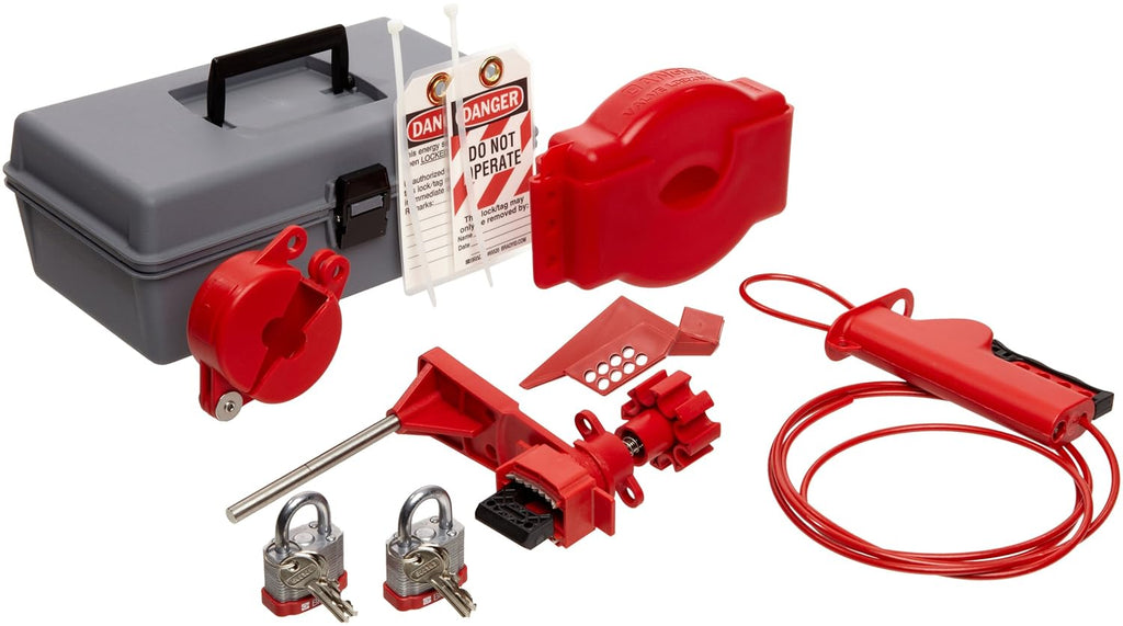 Valve Lockout Toolbox Kit with 2 Safety Padlocks S364273