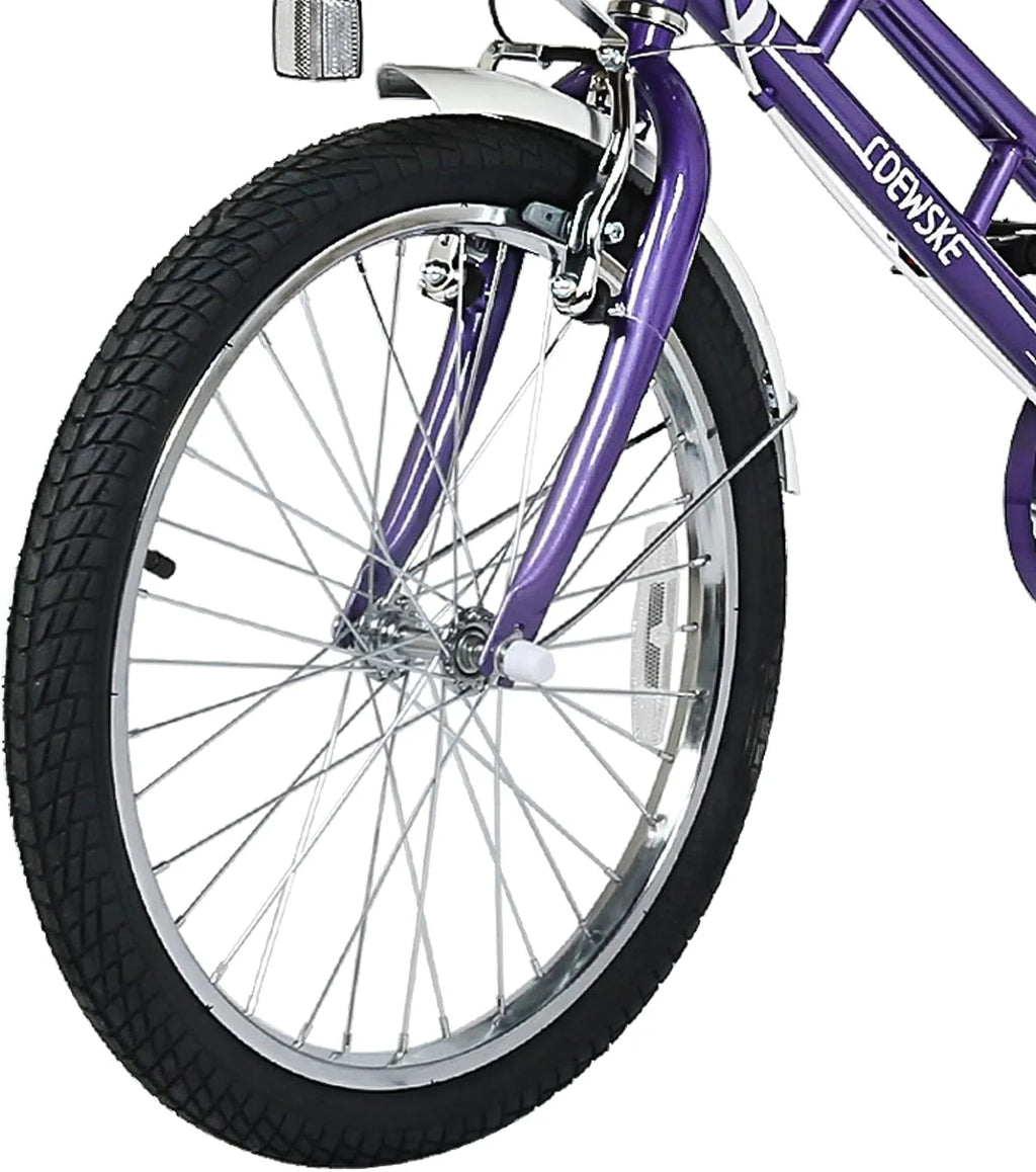 Kids 20 inch Bike with Hand Brake and Kickstand, Pink E855
