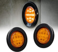 8pc 2.5" Red Round Trailer LED Marker Clearance Lights Waterproof IP67 I629466