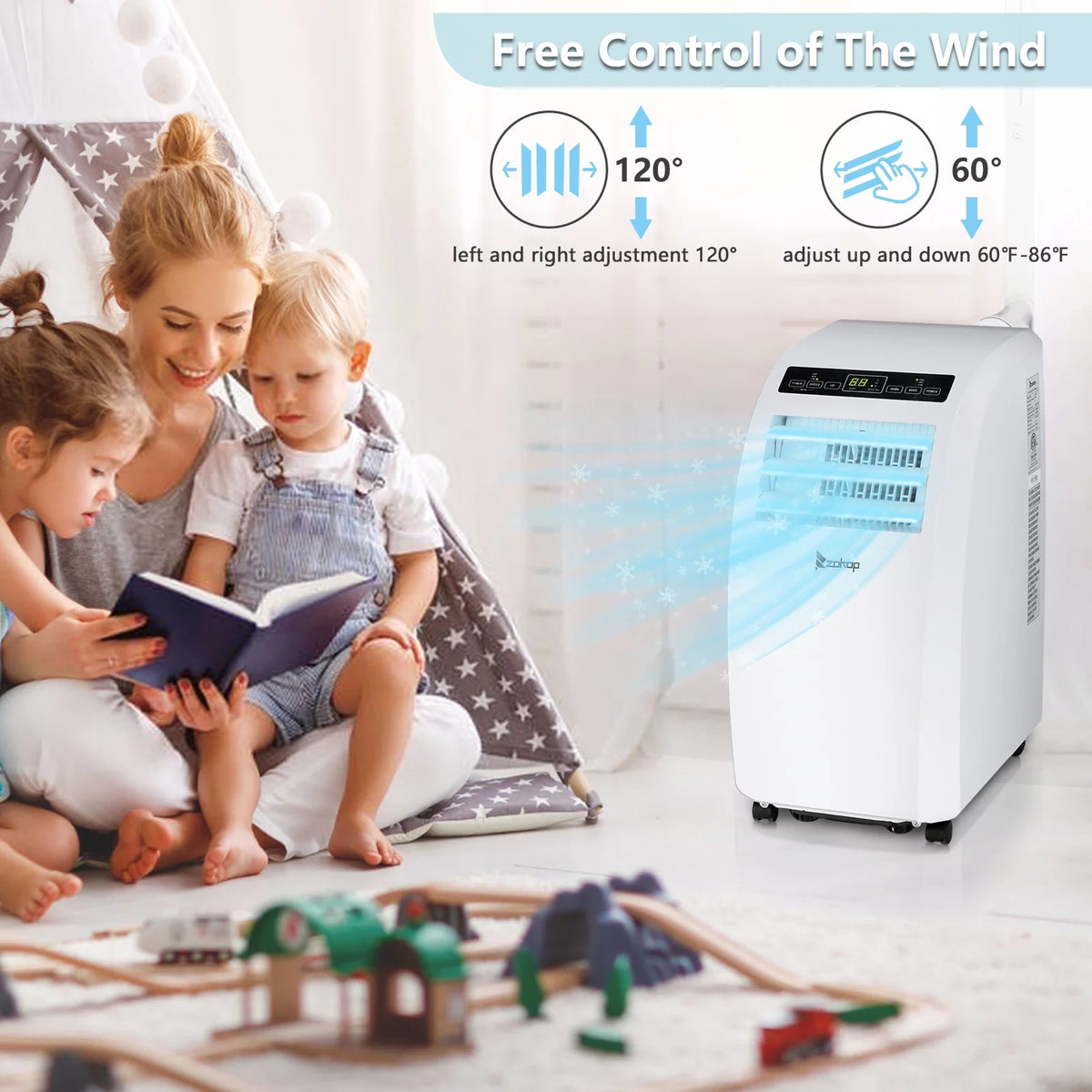 White Portable Air Conditioner B92314