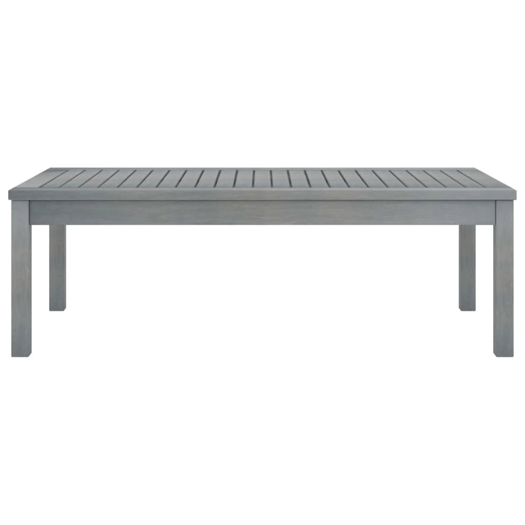 Gray Wooden Coffee Table 39.4 x 19.7 x 13 Inches B914541