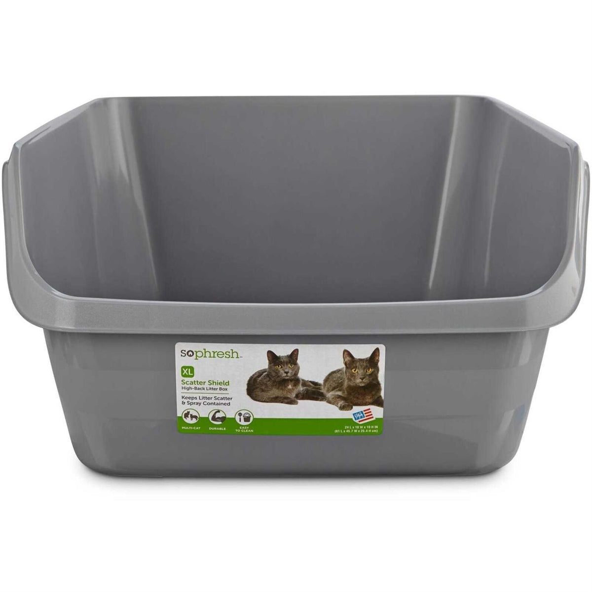 High-Back Litter Box U740