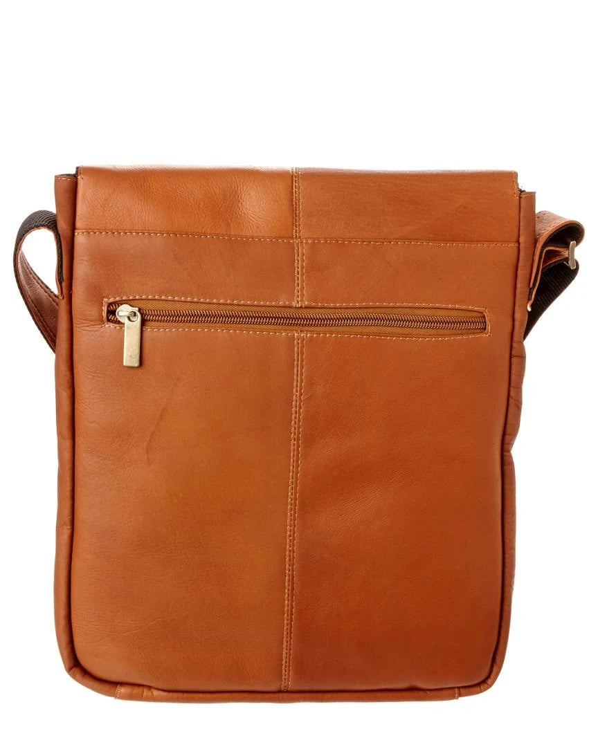 Tan Small Vertical Messenger Bag Y766