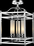 Chrome 3 Light Semi-Flush Mount Z9313