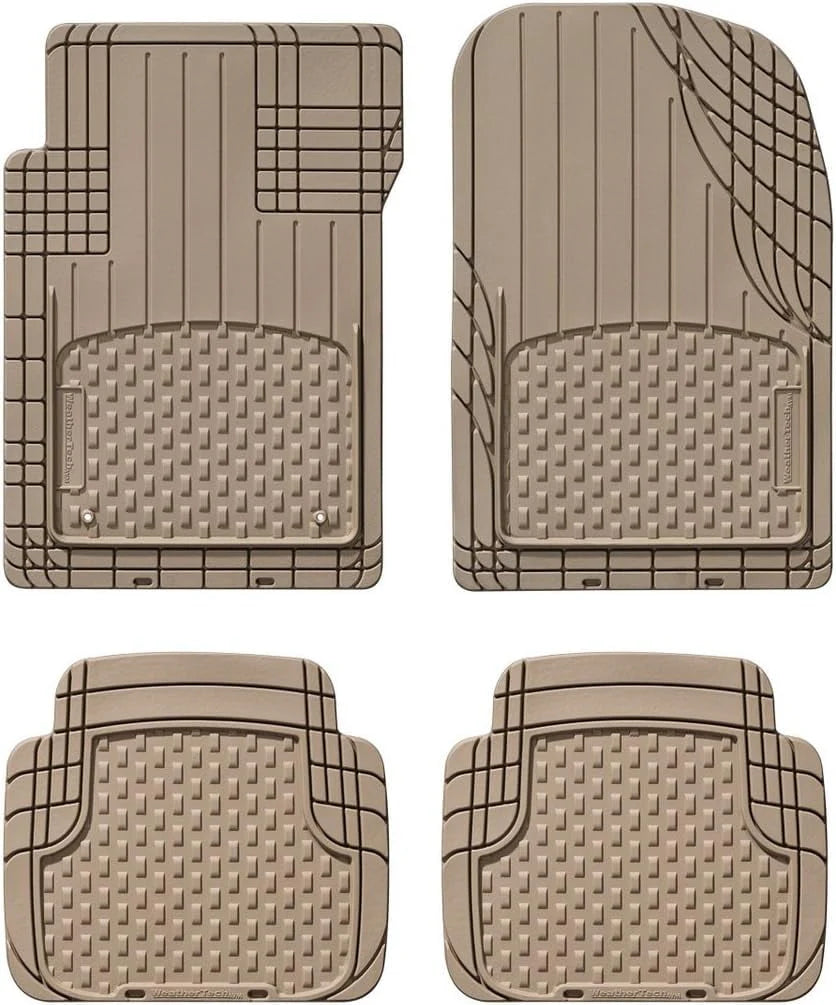 Tan 4-Piece Set All Weather Floor Mats F7402