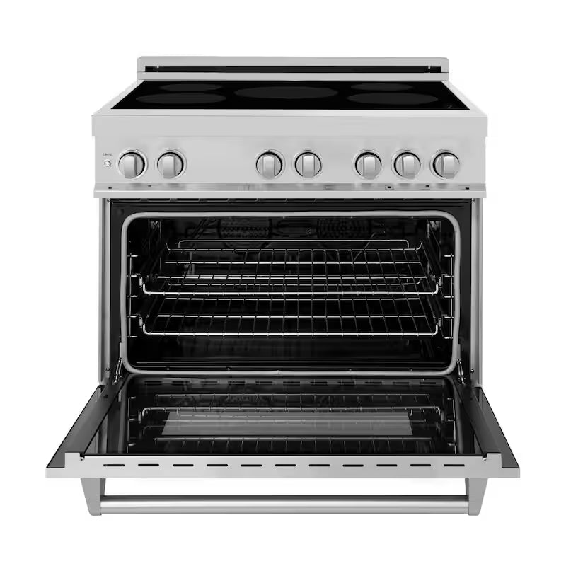 Freestanding Electric Range 4 Element Induction Cooktop Stainless Steel A53344