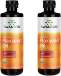 Organic Flaxseed Oil Cold Pressed 16 fl oz 2 Pack M669080