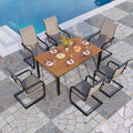 7 Pcs Outdoor Dining Table and Chairs M210054