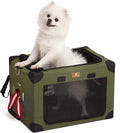 Army Green Large Portable Dog Crate with Carrying Bag B2628