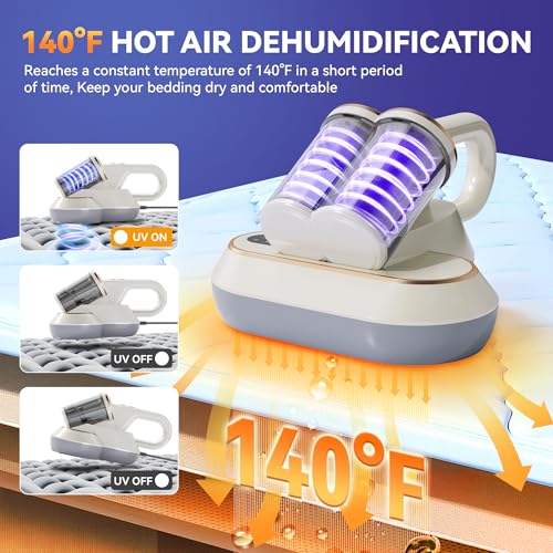 16Kpa Corded Handheld Mattress Vacuum Cleaner with 0.7L Double Cup G512