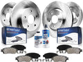 Front Rear Disc Rotors Brake Pads 10pc Set B601972
