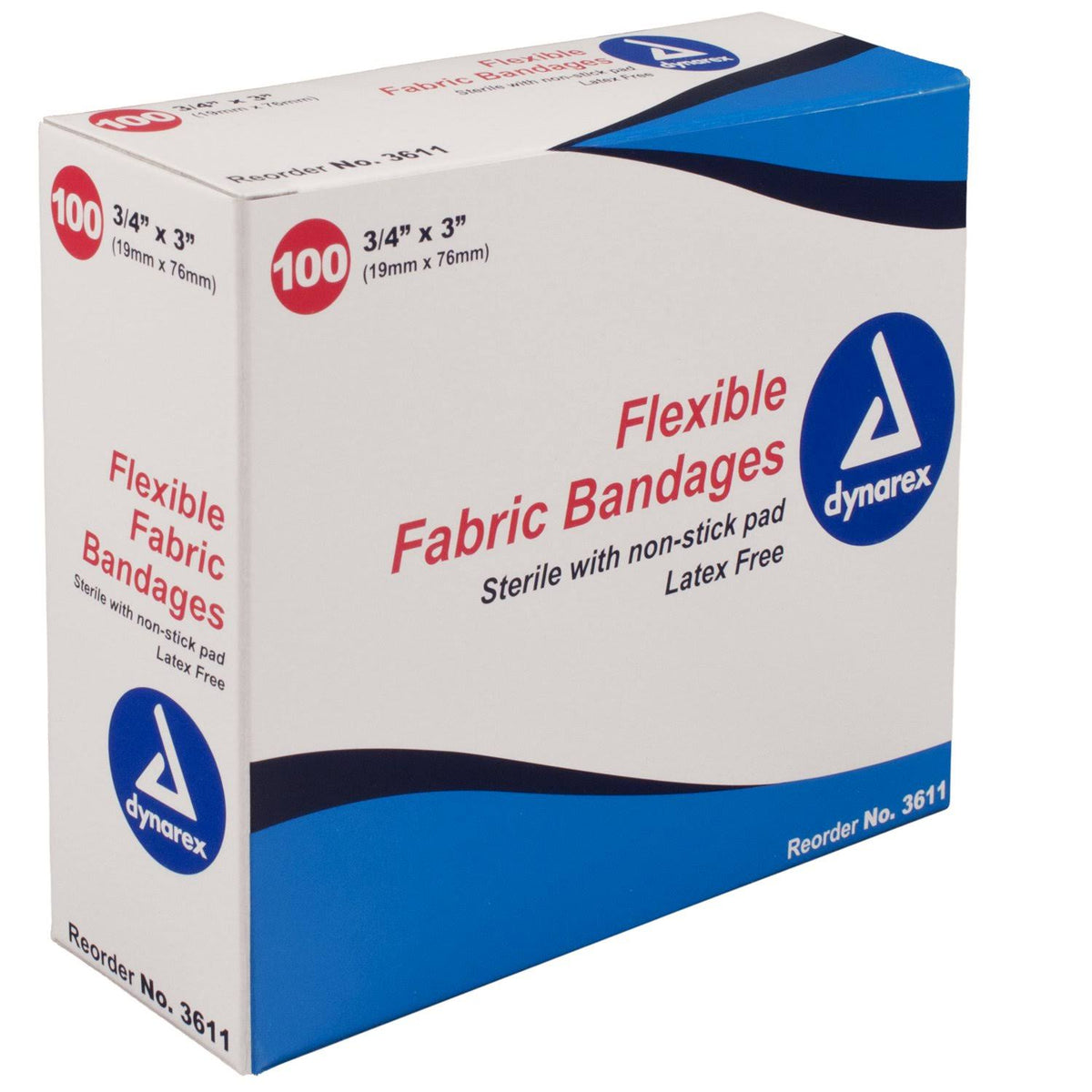 Adhesive Strip, 0.75" x 3", Fabric Rectangle Tan Sterile Y983984