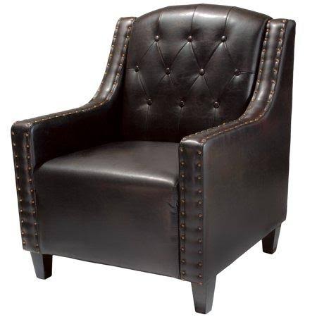 Tufted Leather Club Chair A3736