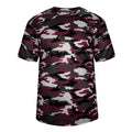 Maroon Camo Youth Tee W894