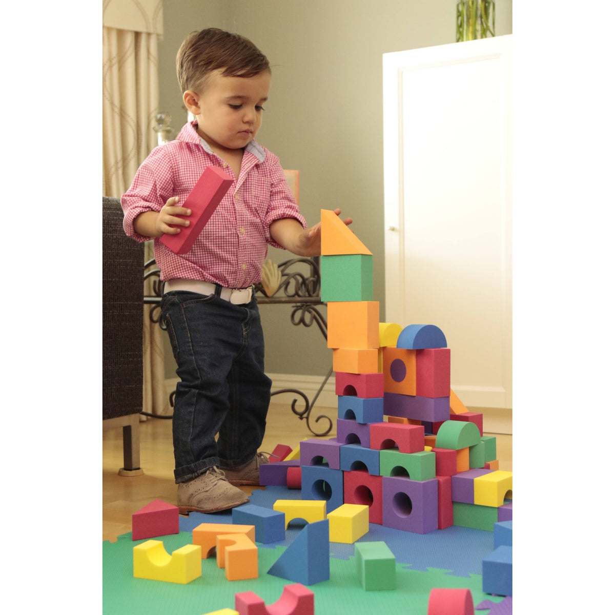70 Piece Foam Building Blocks F726936
