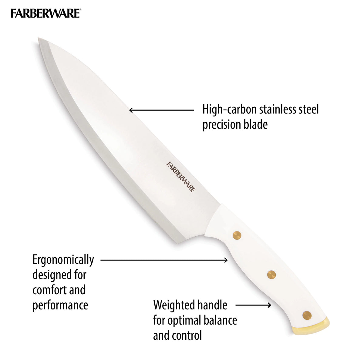 15-Piece Forged Triple Riveted Knife Set with Block X9246