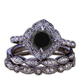Black Diamond 3pcs Ring Set B13657