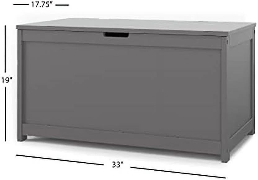 32” Wood Toy Box Chest with 2 Safety Hinges T50542