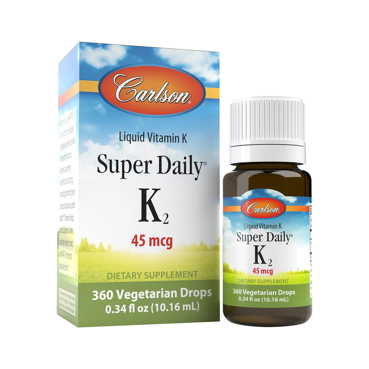 Liquid Vitamin K2 45 mcg Unflavored 360 Drops V964700