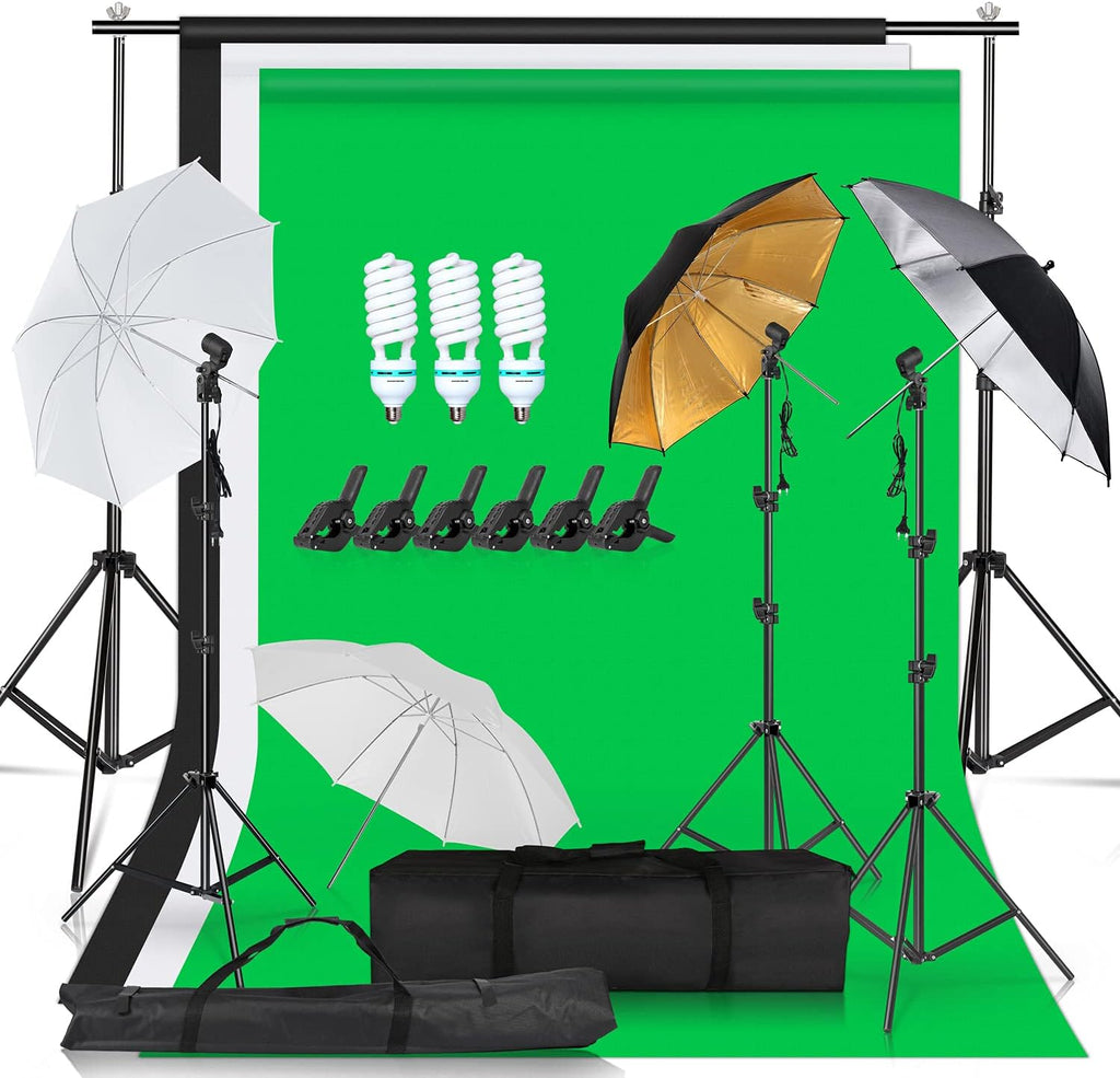 Photographic Umbrella Soft Box Lighting Kit with Cantilever Soft Box, 2m Light Stand, 2-in-1 Reflector V785