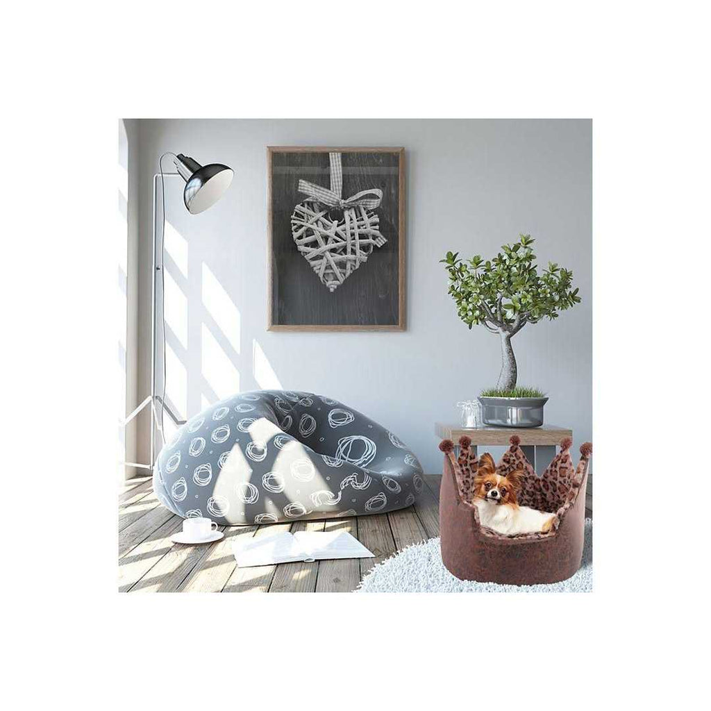 Leopard Crown Pet Bed K6556