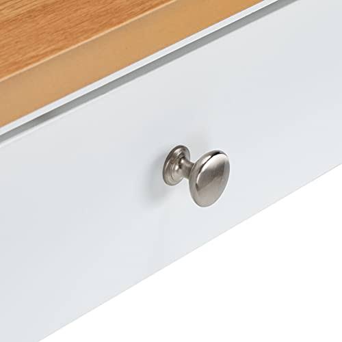 White 2 Drawer 3 Shelf Kitchen Cart K51907