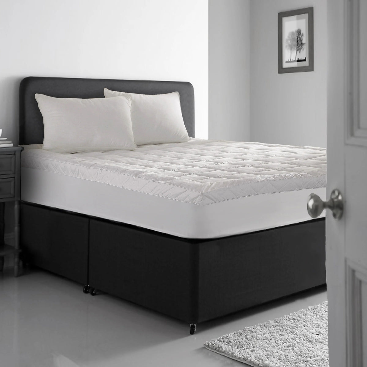 Twin Cotton Mattress Topper Pad E691