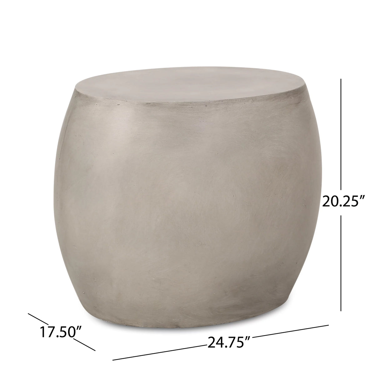 Light Gray Concrete Side Table J213